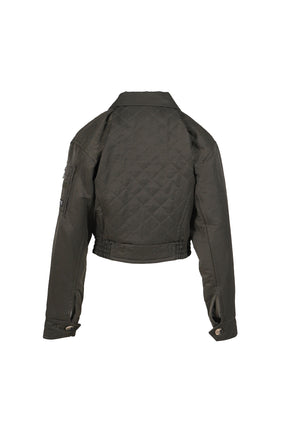 MATTY QUILTED BOMBER JACKET / KHA 