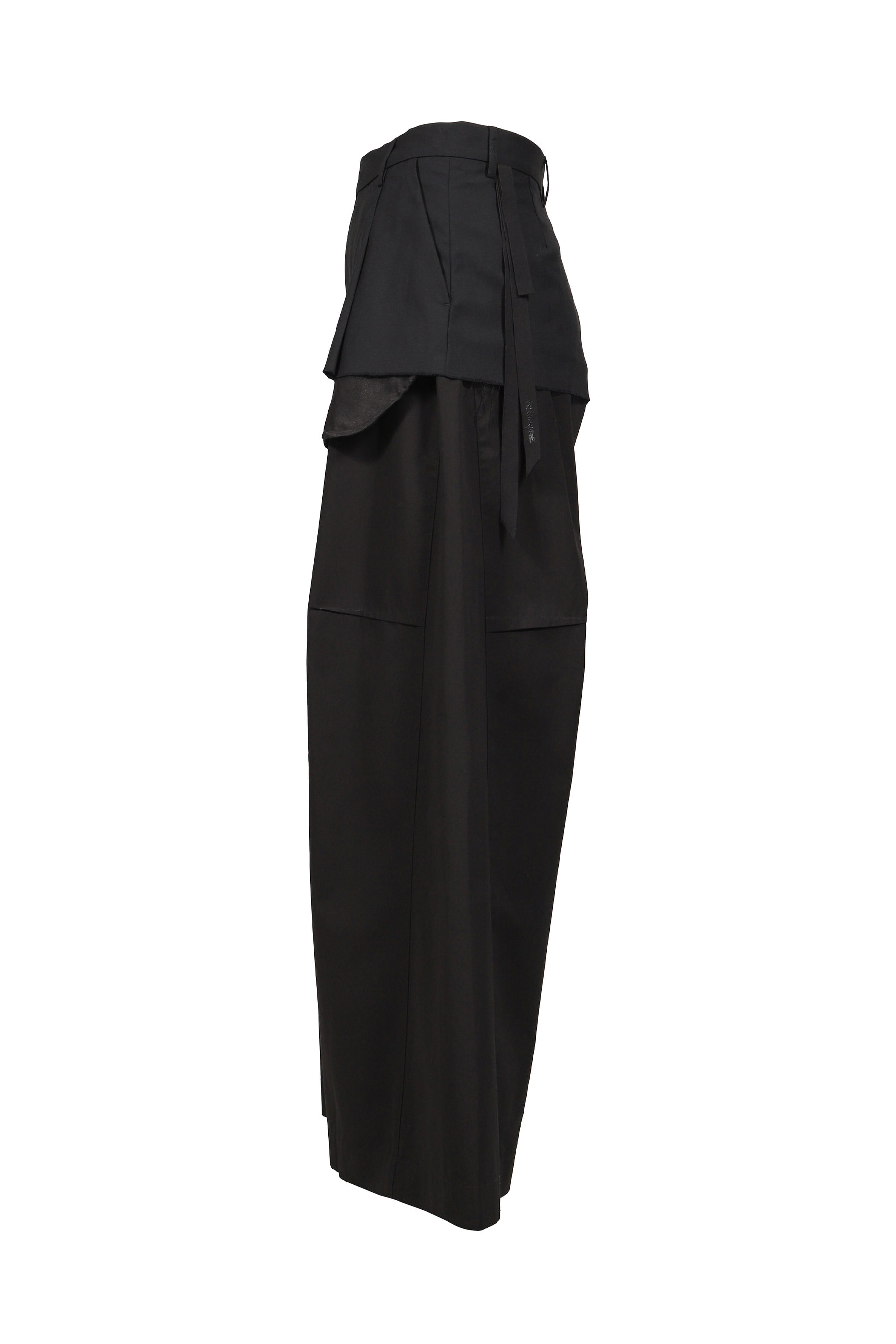 LAYERED TROUSERS / BLK/BLK