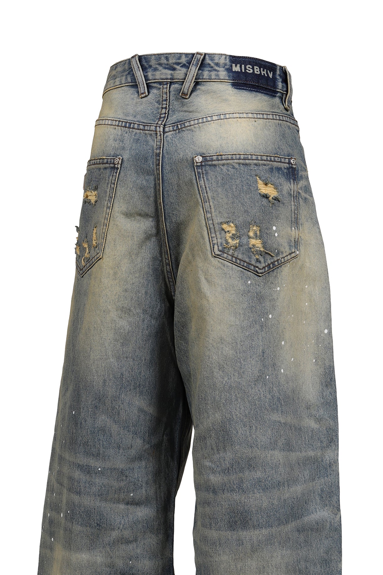 BAGGY DENIM TROUSERS / DIRT DENIM