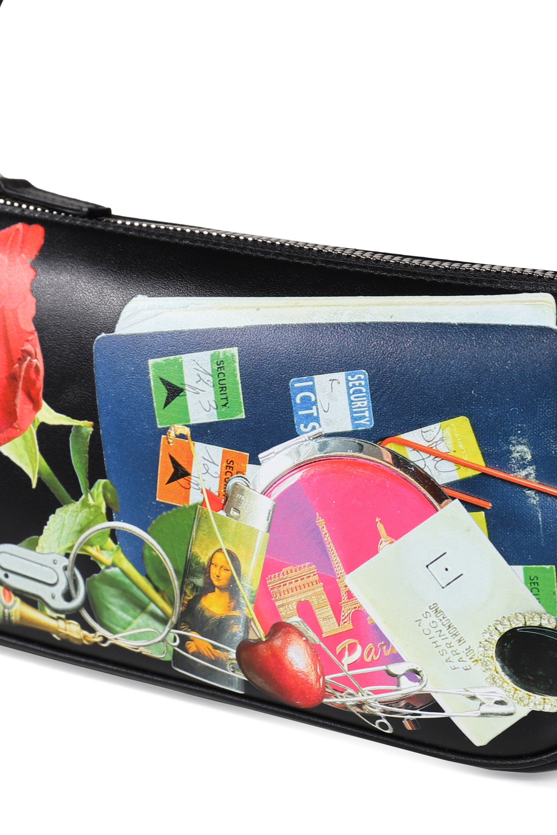TROMPE L'OEIL POCHETTE BAG LEATHER / BLK