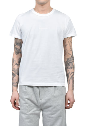 EMBROIDERY FITTED TEE / WHT 