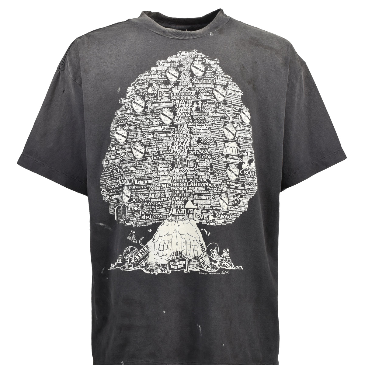 SAINT Mxxxxxx セントマイケル SS26 SS T-SHIRT/TREE / BLK - NUBIAN