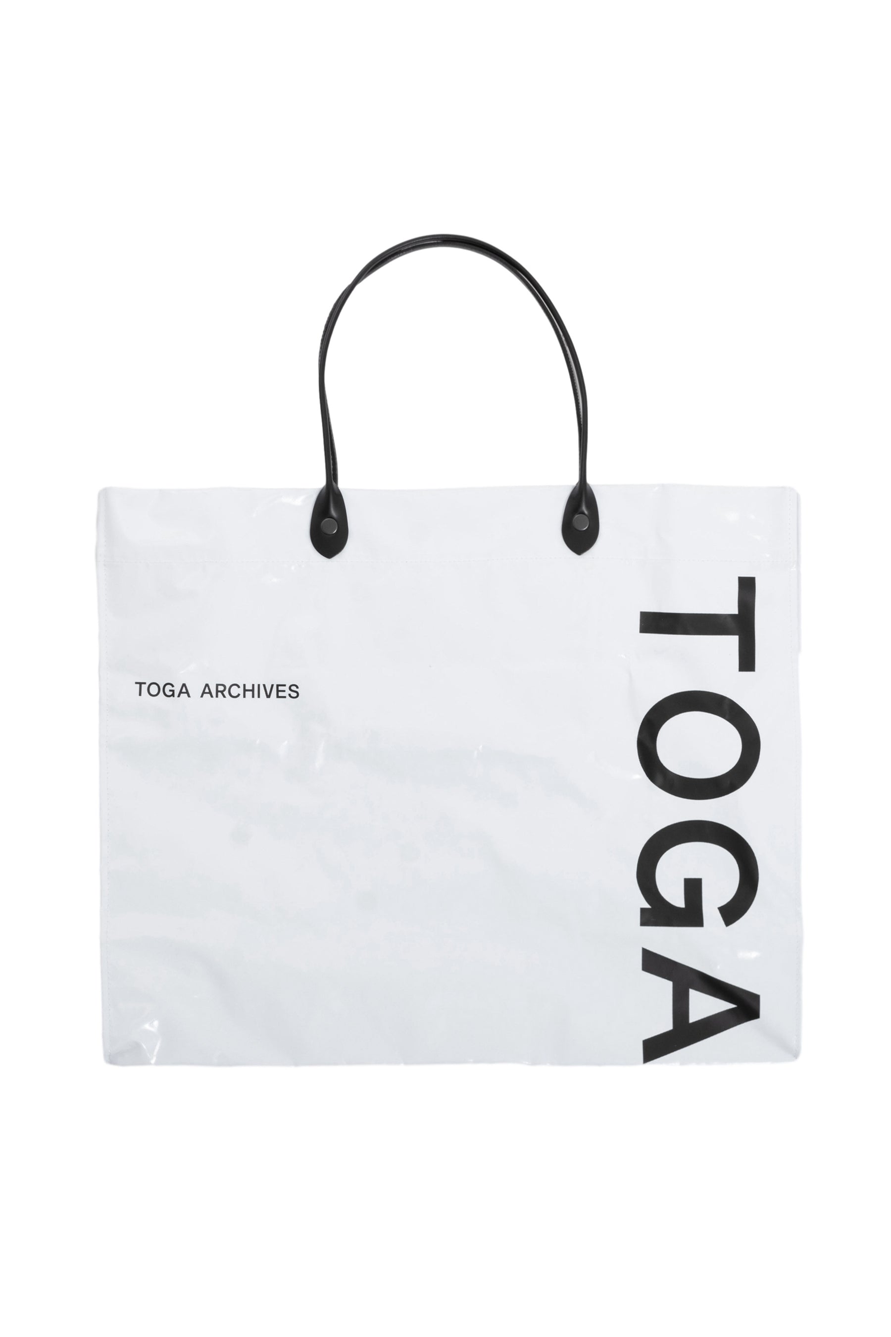 TOGA LOGO TOTE BAG / WHT