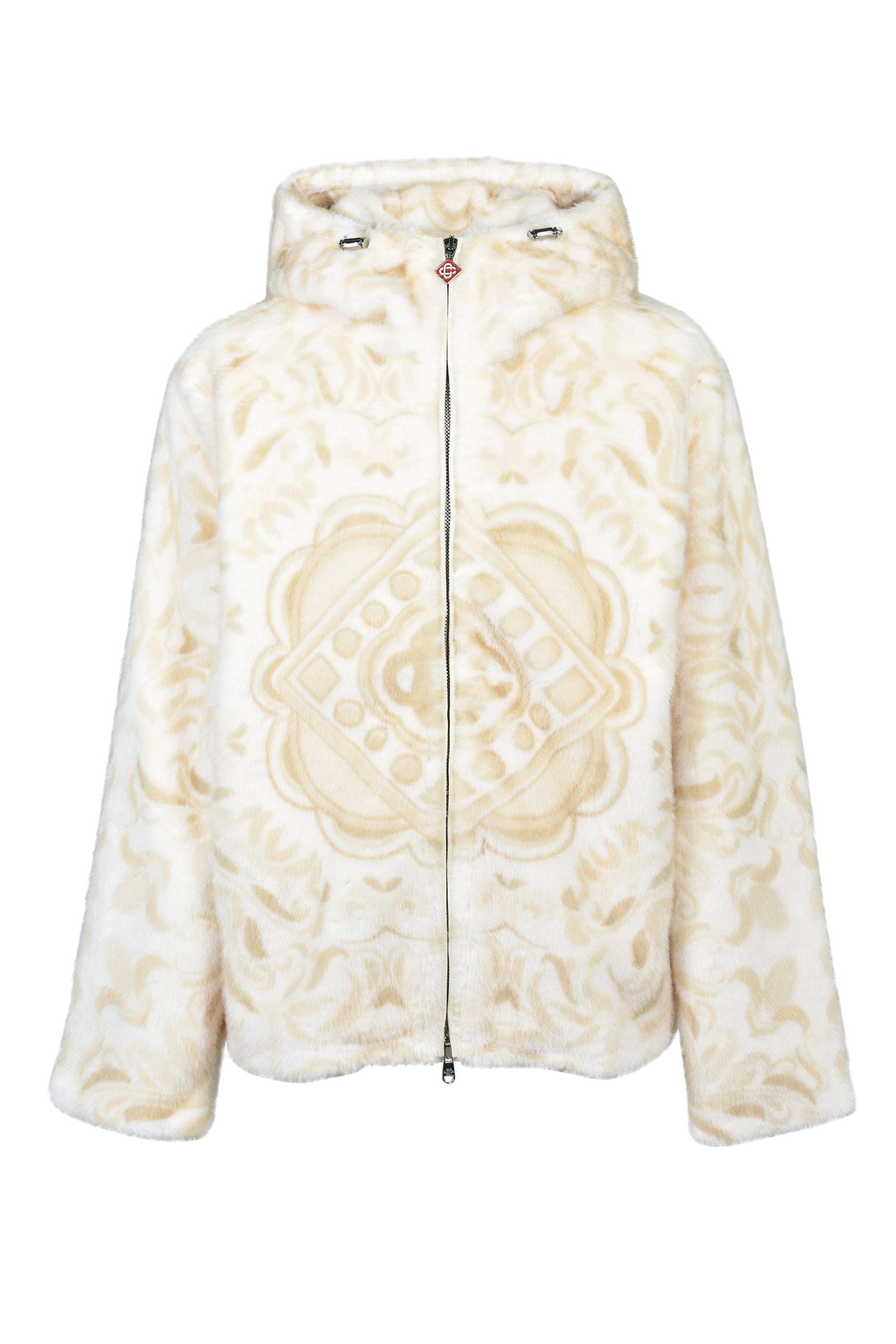 FAUX FUR HOODIE / WHT