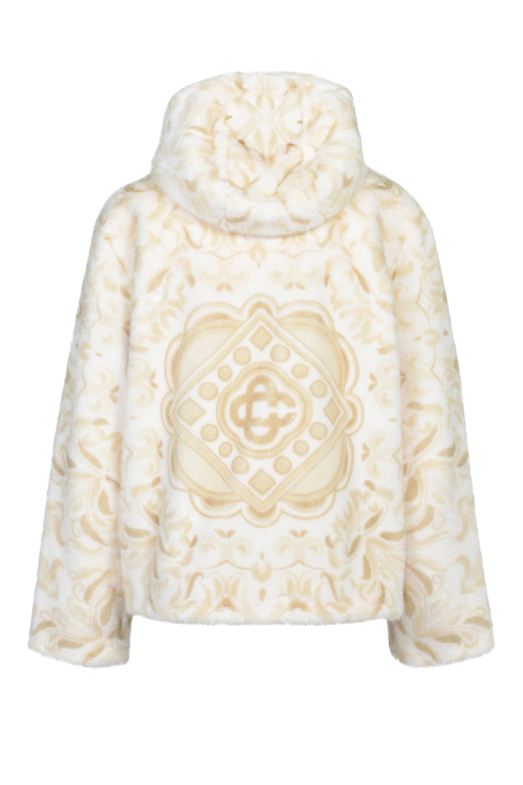 FAUX FUR HOODIE / WHT
