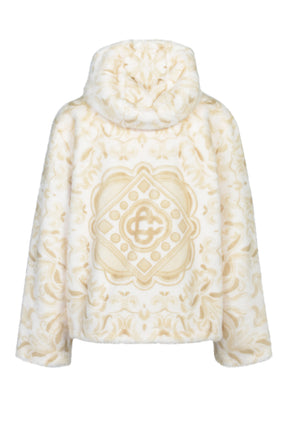 FAUX FUR HOODIE / WHT