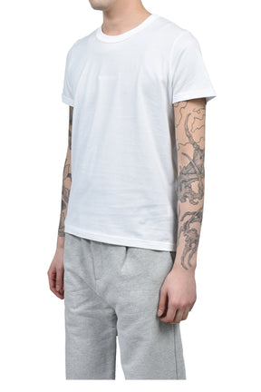 EMBROIDERY FITTED TEE / WHT 