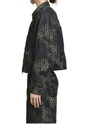 ZIP BLOUSON / LEOPARD