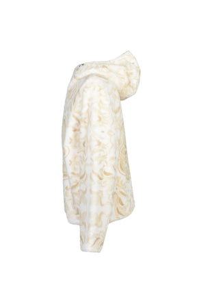 FAUX FUR HOODIE / WHT