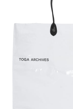 TOGA LOGO TOTE BAG / WHT