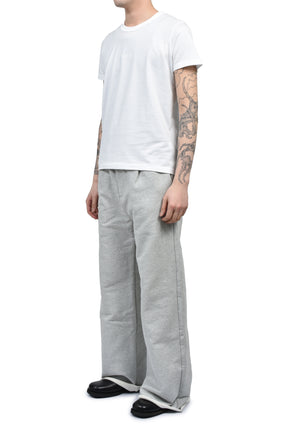 EMBROIDERY FITTED TEE / WHT 