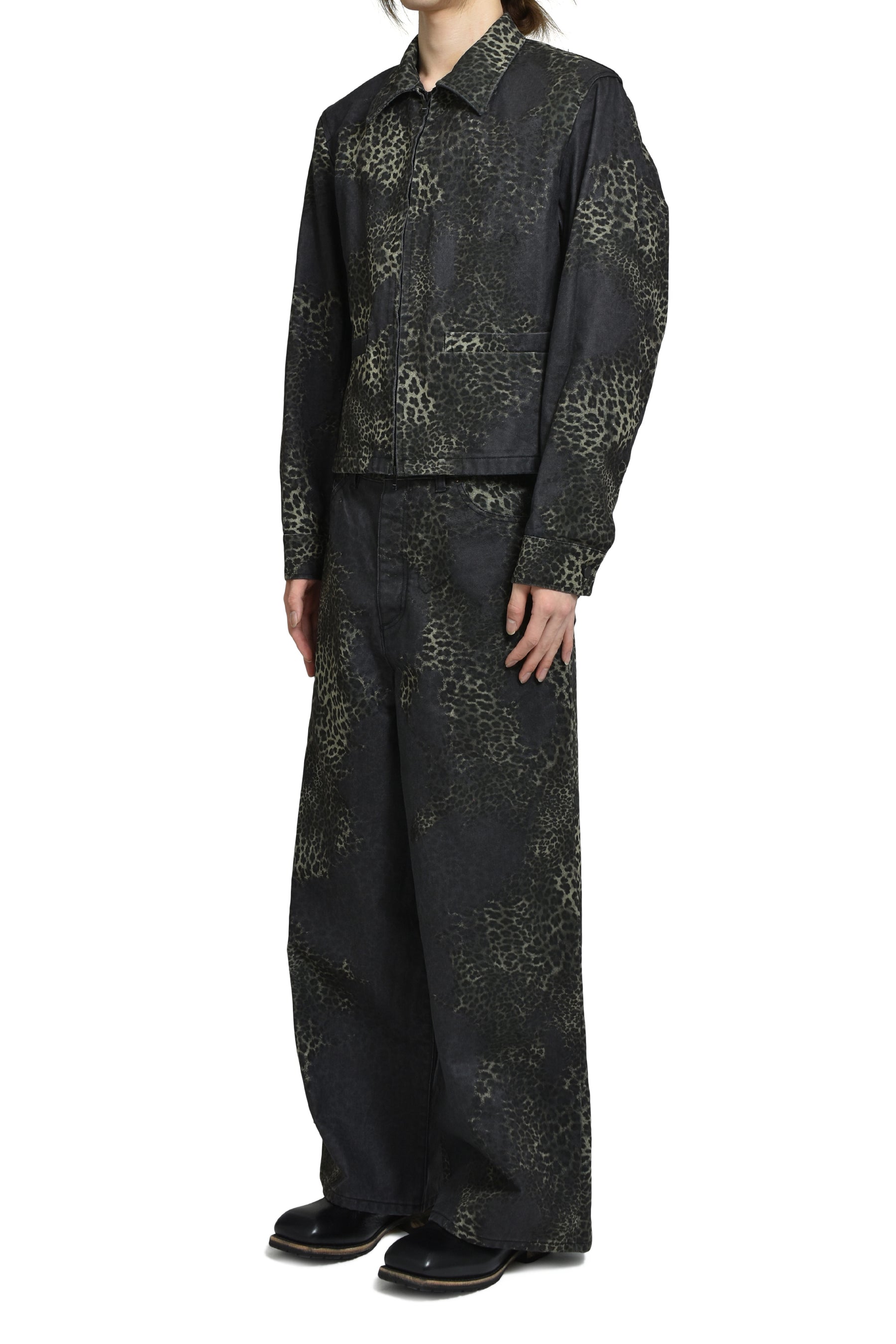 ZIP BLOUSON / LEOPARD