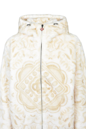 FAUX FUR HOODIE / WHT