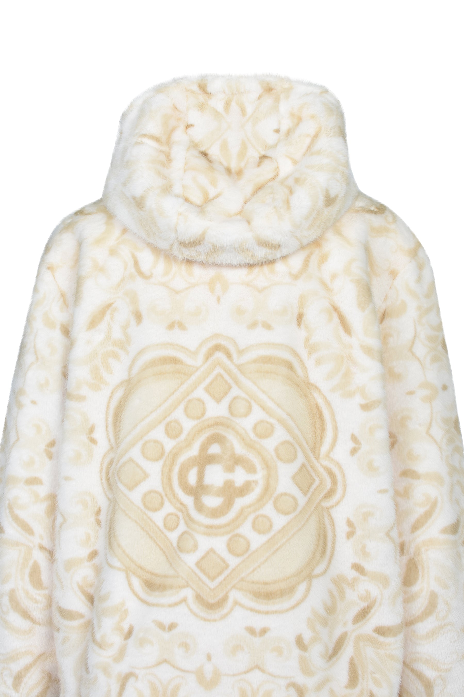 FAUX FUR HOODIE / WHT