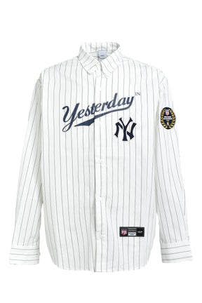 BASEBALL STRIPE SHIRTS / WHT