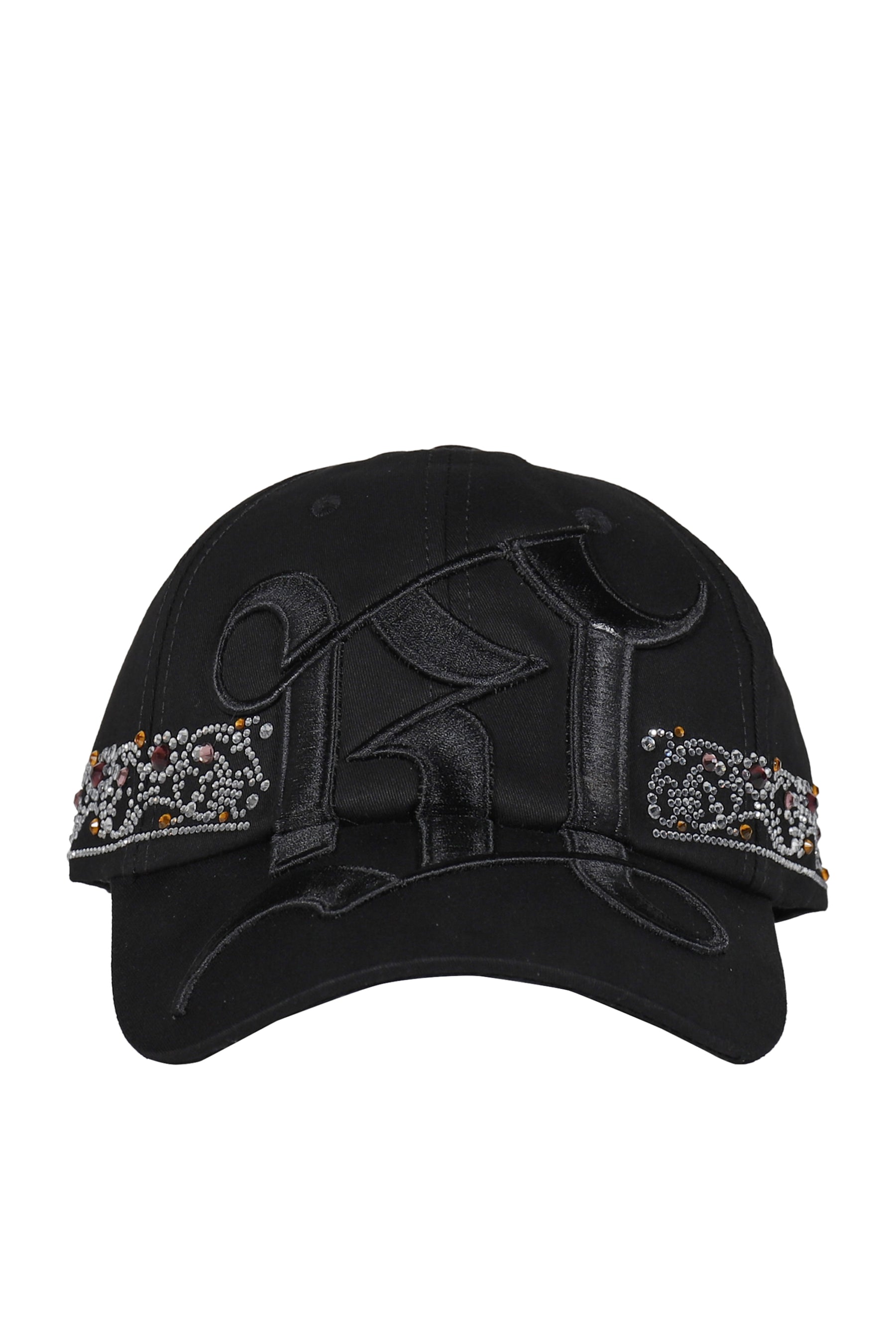 RHINESTONE TIARA CAP / BLK