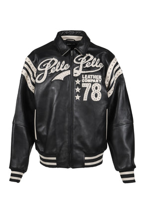 ENCRUSTED VARSITY JACKET / BLK