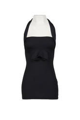 STYLING HALTER MINI DRESS / BLK 