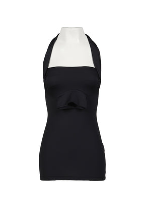 STYLING HALTER MINI DRESS / BLK 