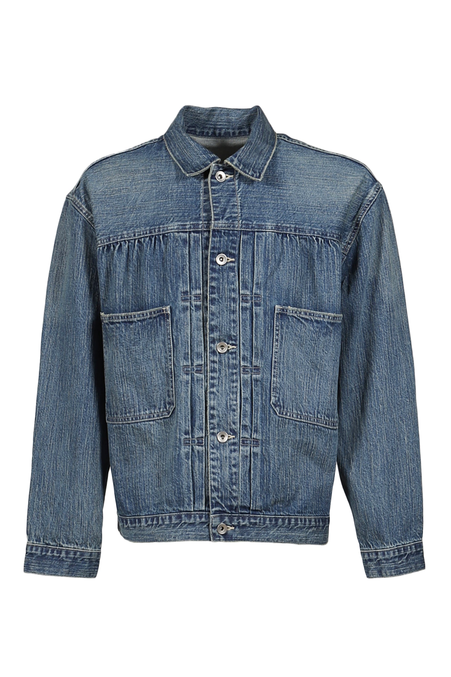 PORTER CLASSIC STEINBECK DENIM JACKET / BLU