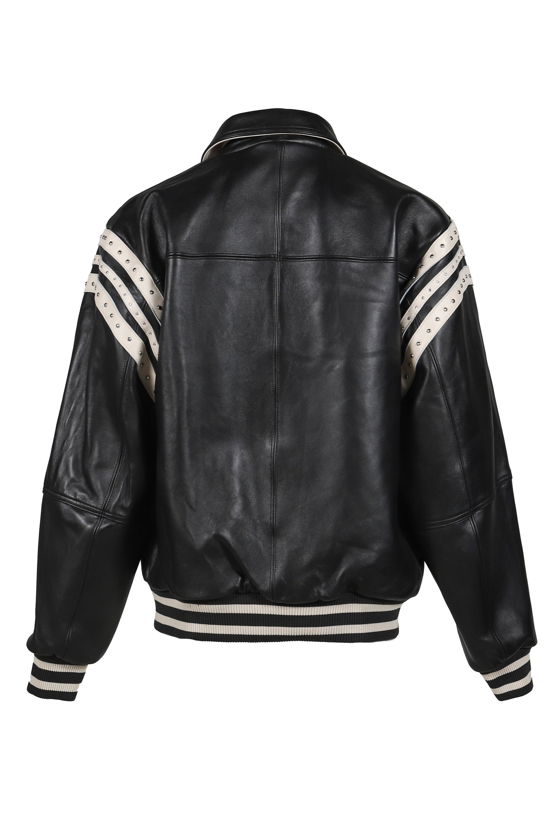 ENCRUSTED VARSITY JACKET / BLK