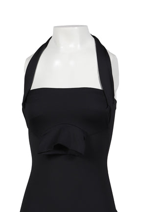 STYLING HALTER MINI DRESS / BLK 