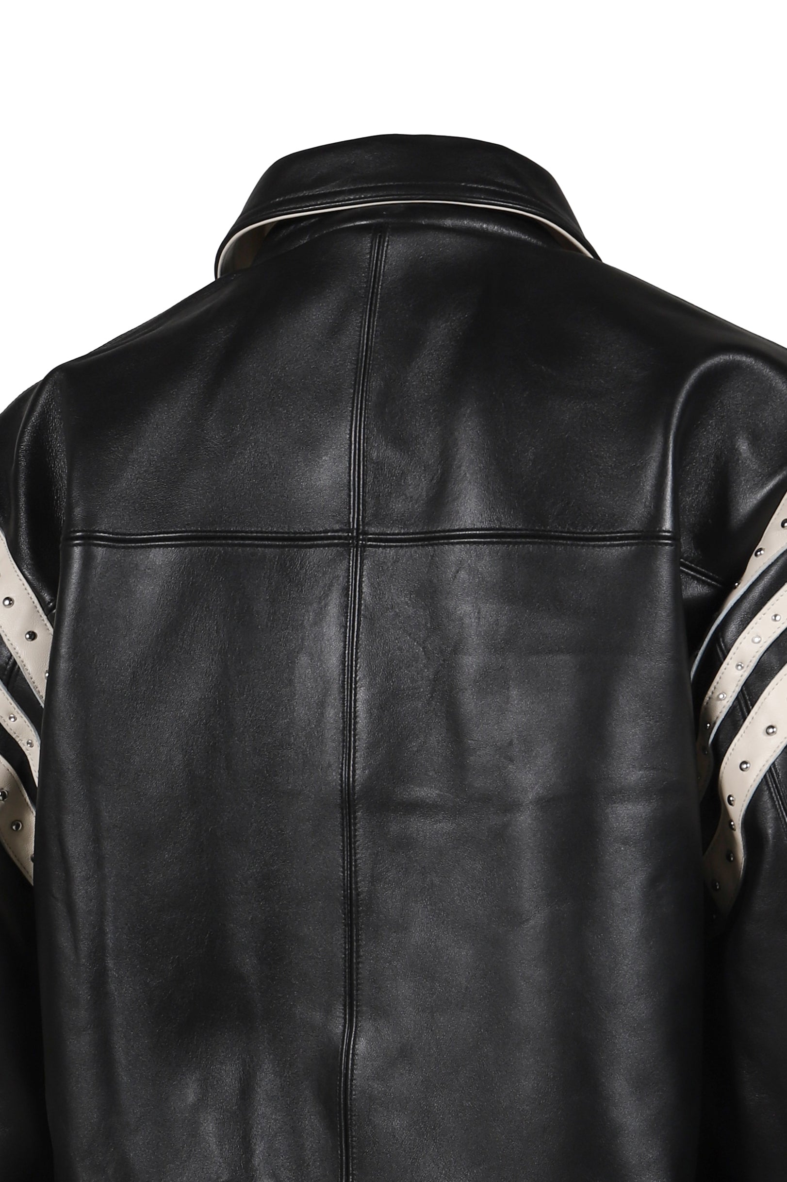 ENCRUSTED VARSITY JACKET / BLK