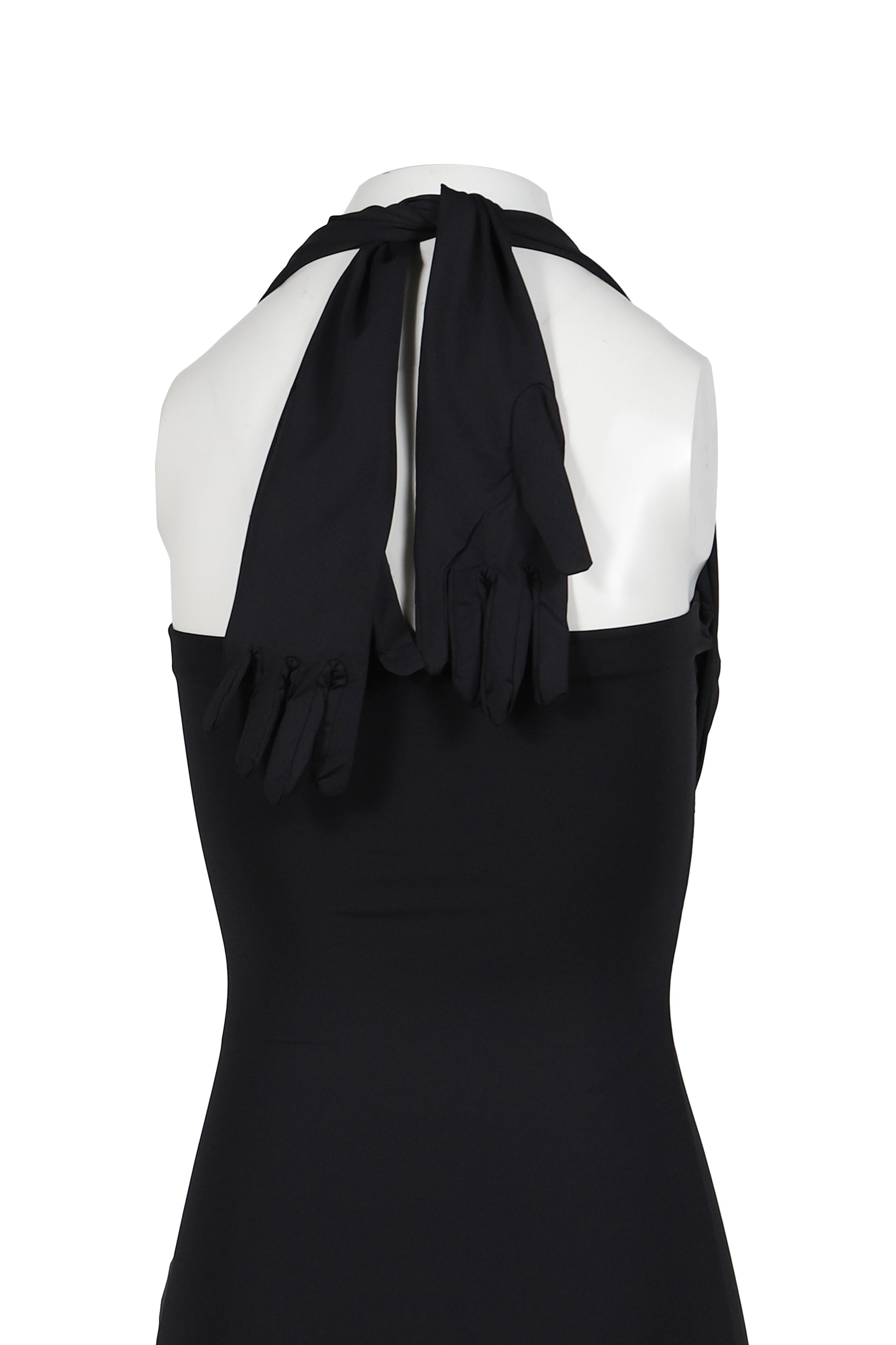 STYLING HALTER MINI DRESS / BLK 