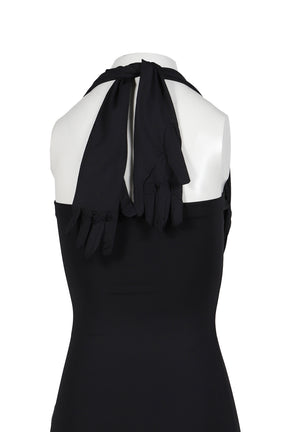 STYLING HALTER MINI DRESS / BLK 