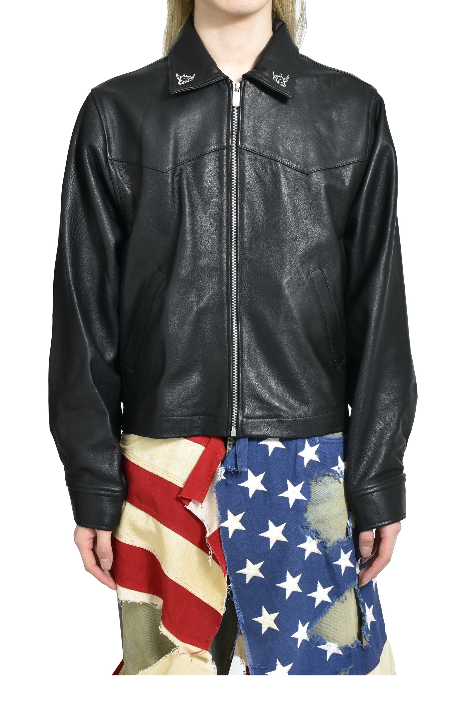 ENFANTS RICHES DÉPRIMÉS PRINCIPE DE L'AMOUR WESTERN JACKET / BLK