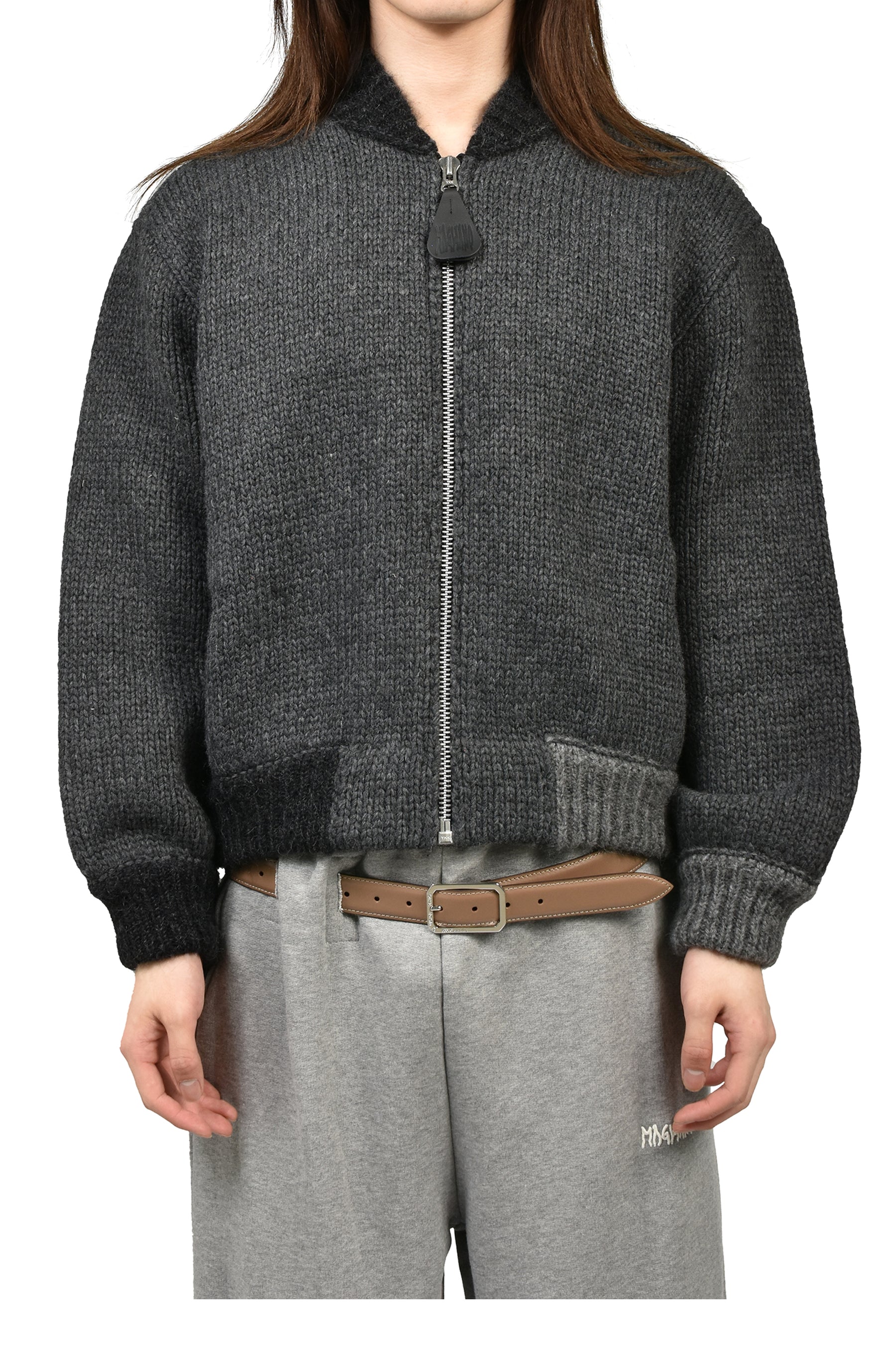 KNITTED BOMBERONE / MD82_27 ANTRACITE