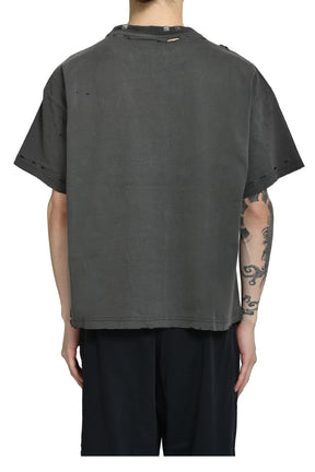PIERCED TEE / FADED BLACK