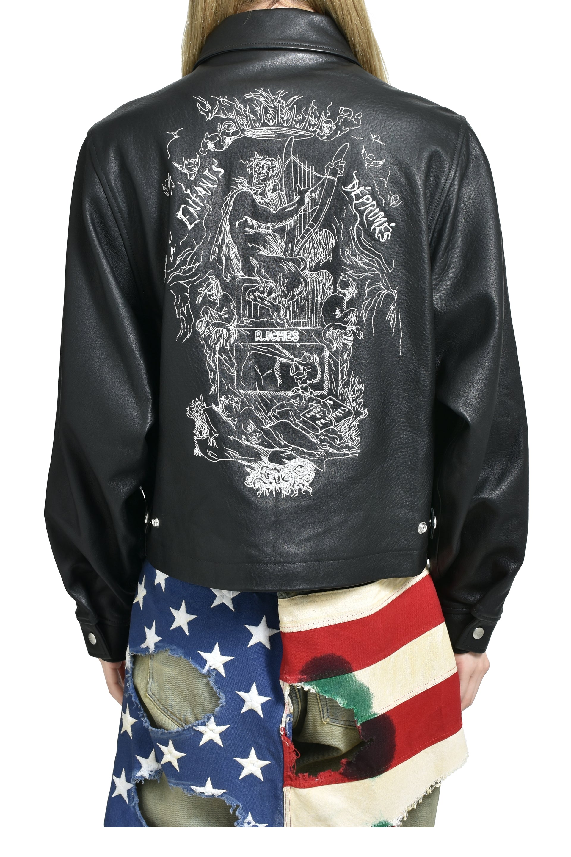 ENFANTS RICHES DÉPRIMÉS PRINCIPE DE L'AMOUR WESTERN JACKET / BLK