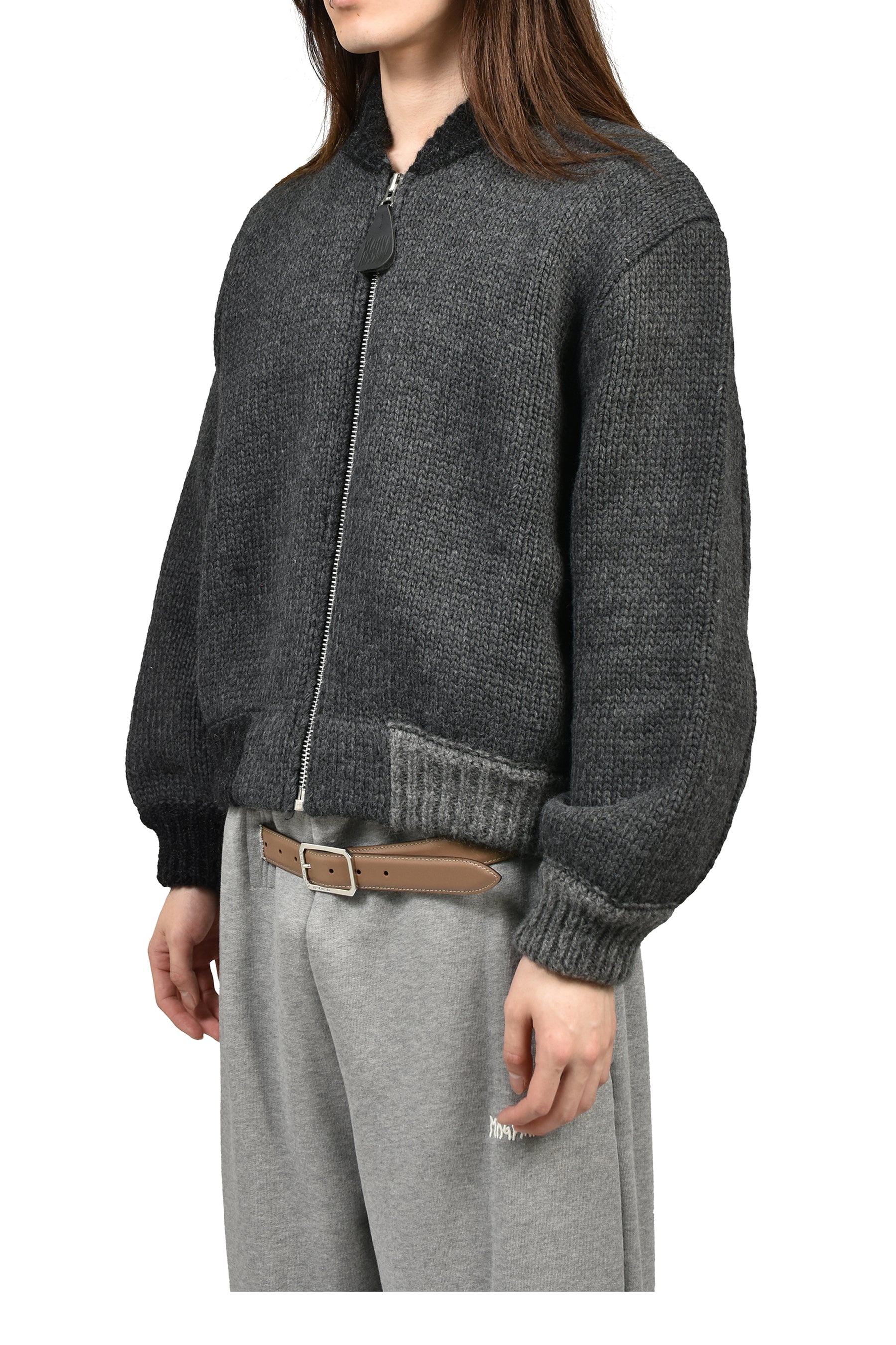 KNITTED BOMBERONE / MD82_27 ANTRACITE