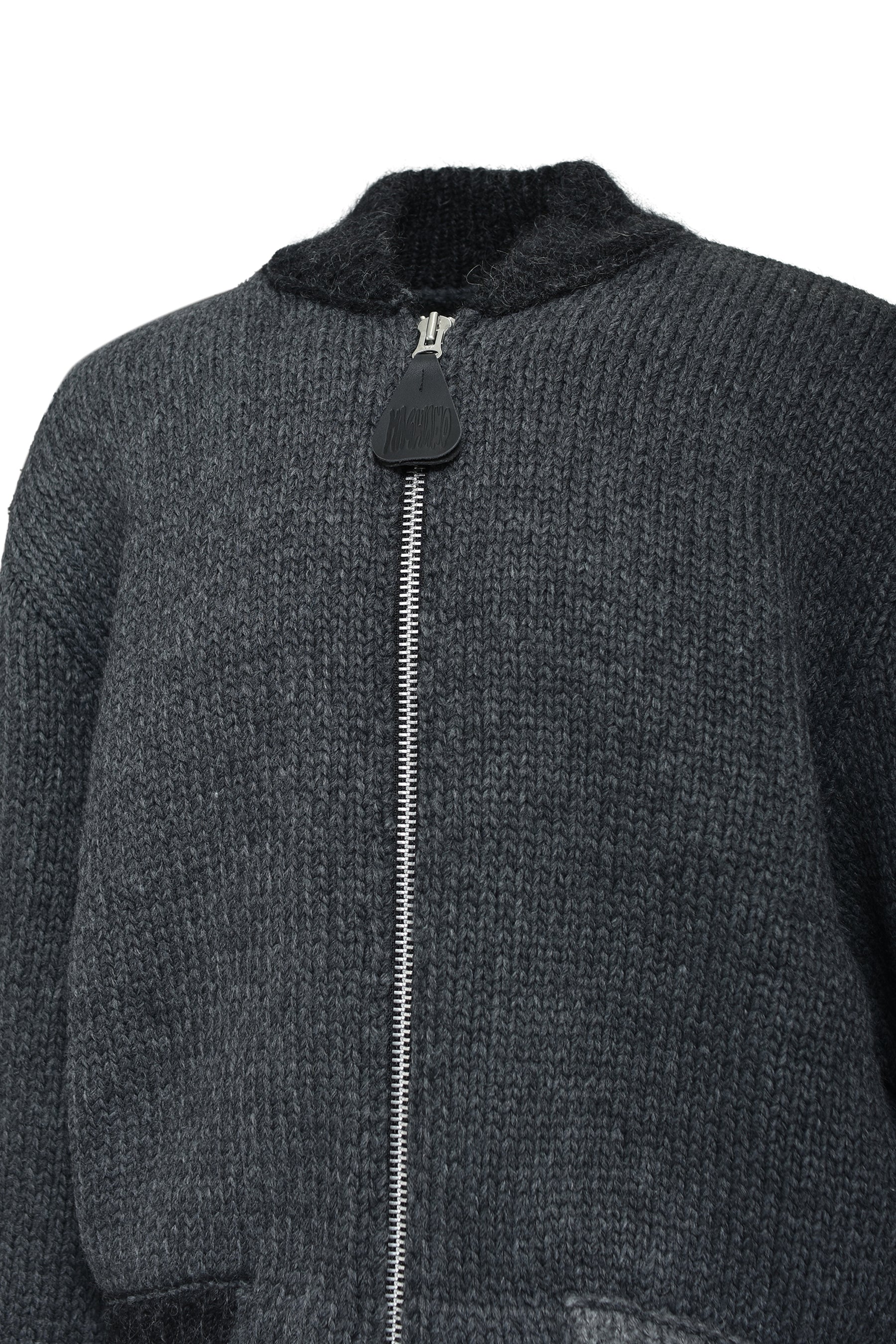 KNITTED BOMBERONE / MD82_27 ANTRACITE 