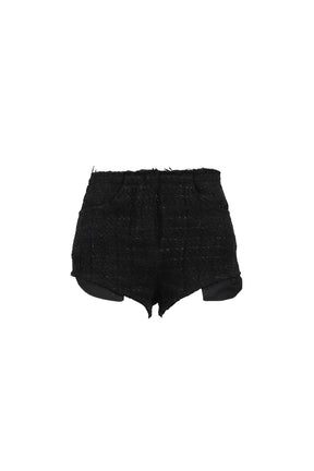 ROUGH-CUT SHORTS TWEED / BLK