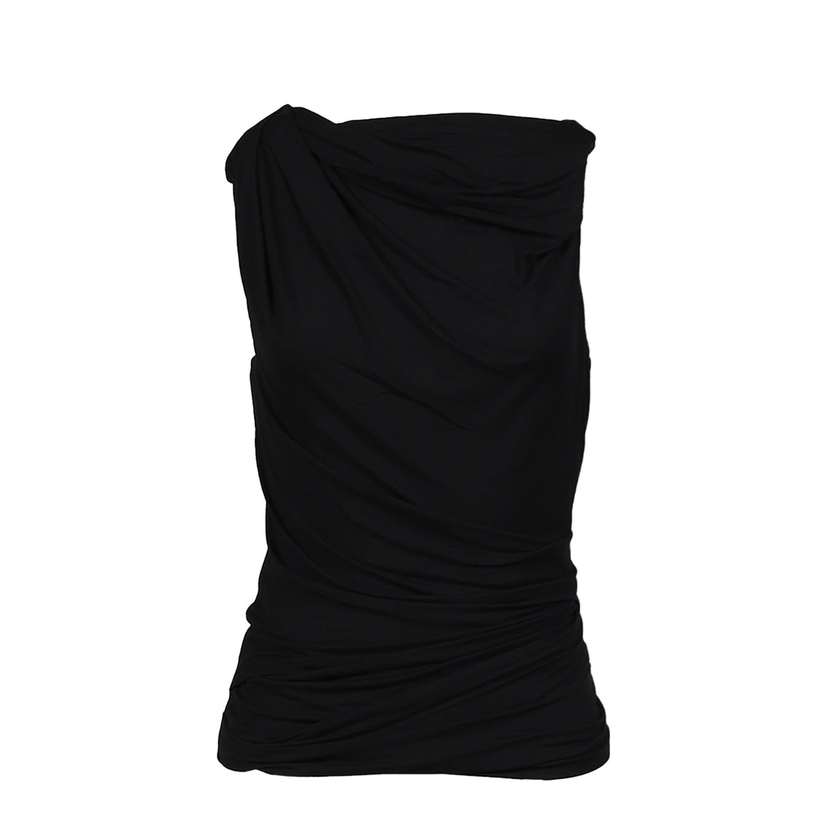 entire studios SS26 DRAPE TANK / BLK - NUBIAN