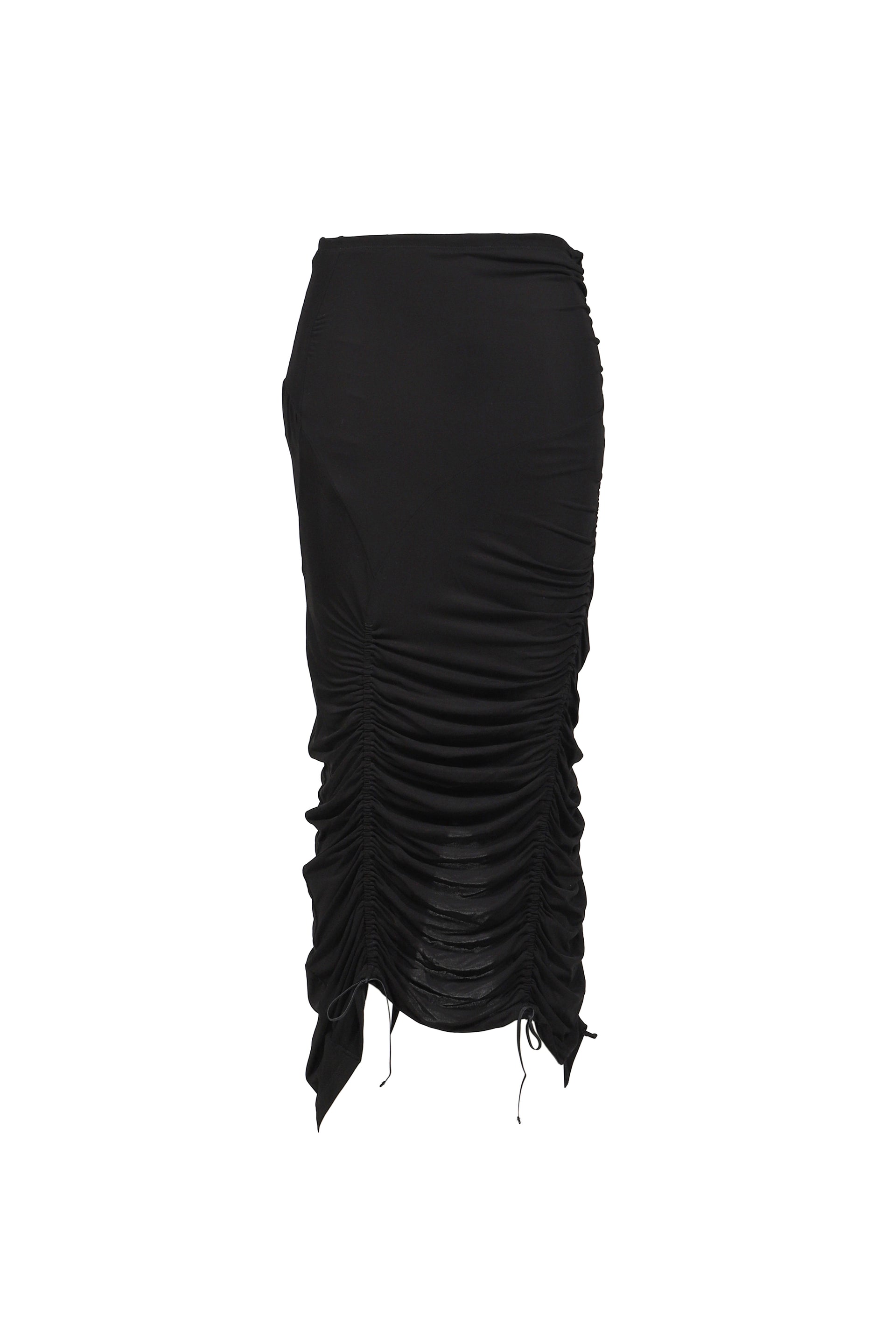 STRETCH LAYERED SKIRT / BLK