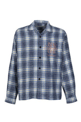OMBRE CHECK SHIRT / SAX BLU