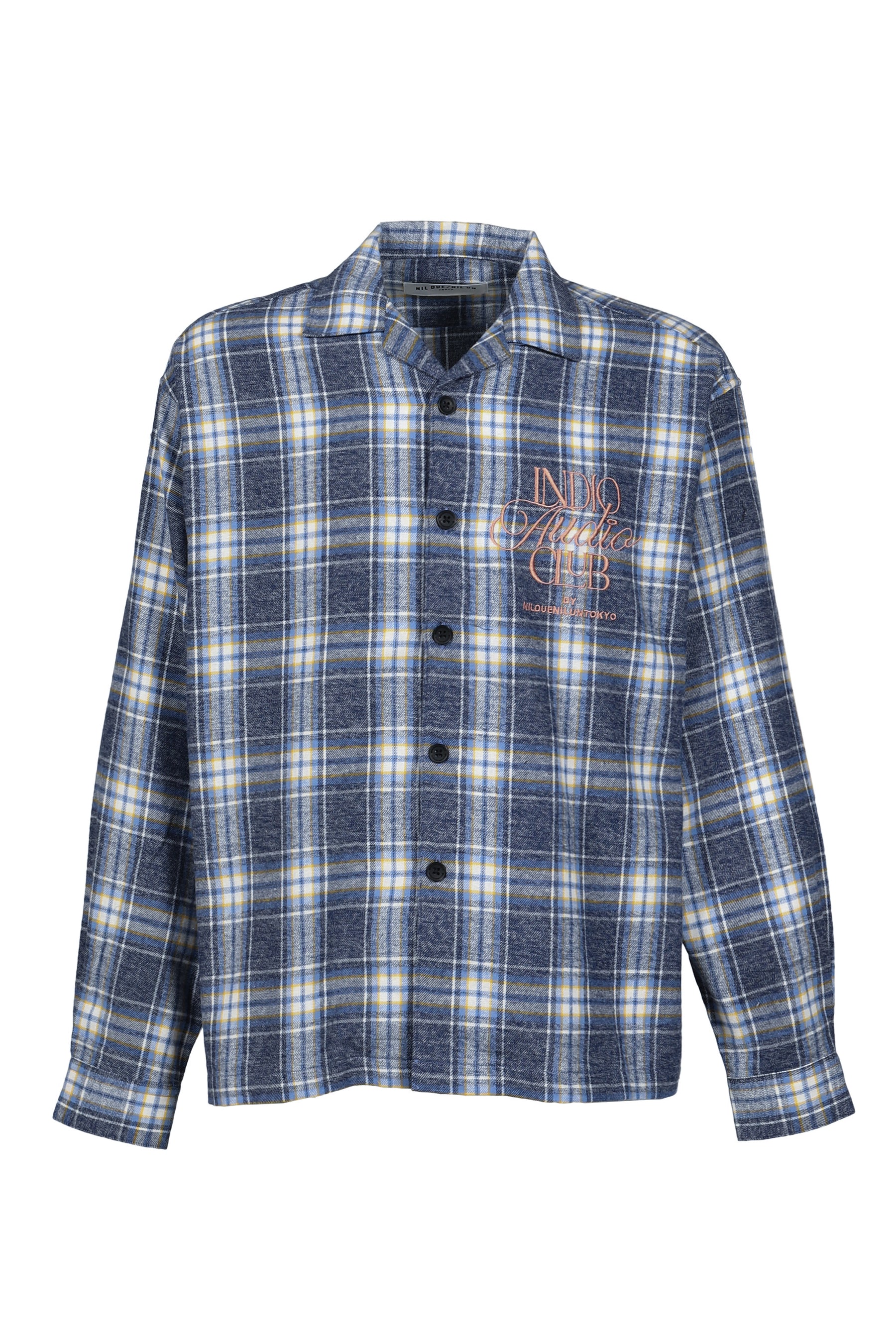 OMBRE CHECK SHIRT / SAX BLU