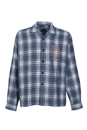 OMBRE CHECK SHIRT / SAX BLU
