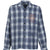 OMBRE CHECK SHIRT / SAX BLU