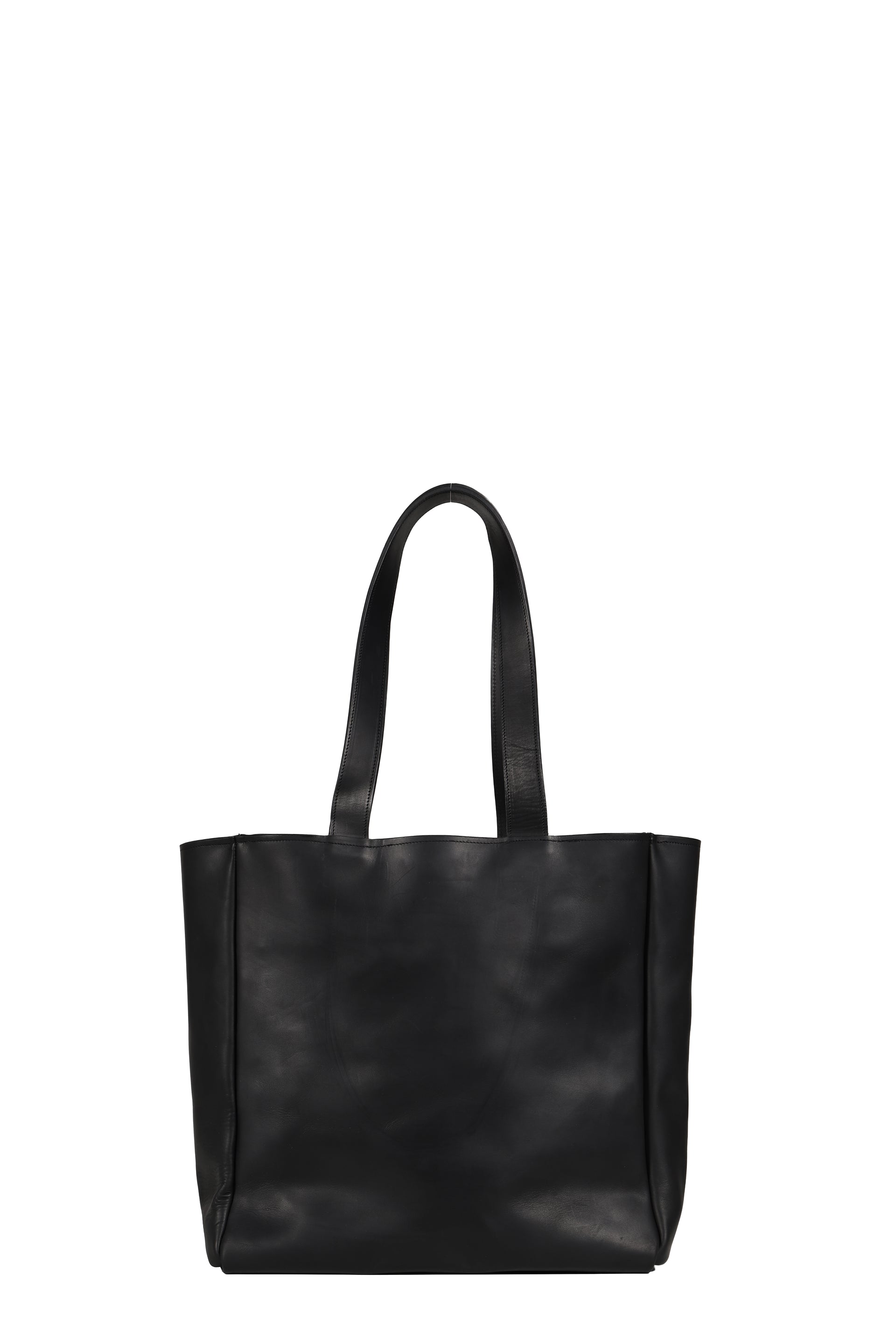 TOTE BAG / GUIDI VITELLO FIORE / BLK