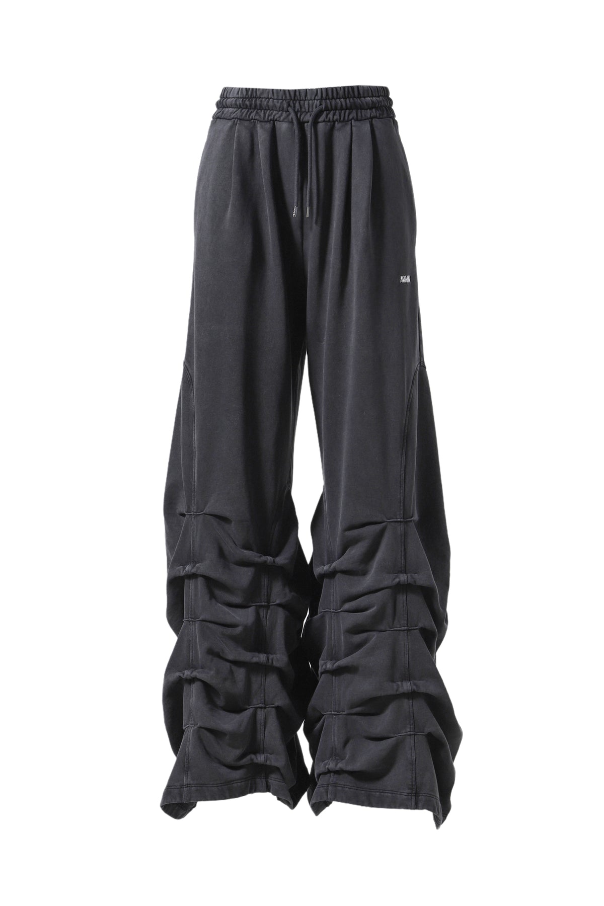 SMOCKED TRACK PANT BLACK / BLACK