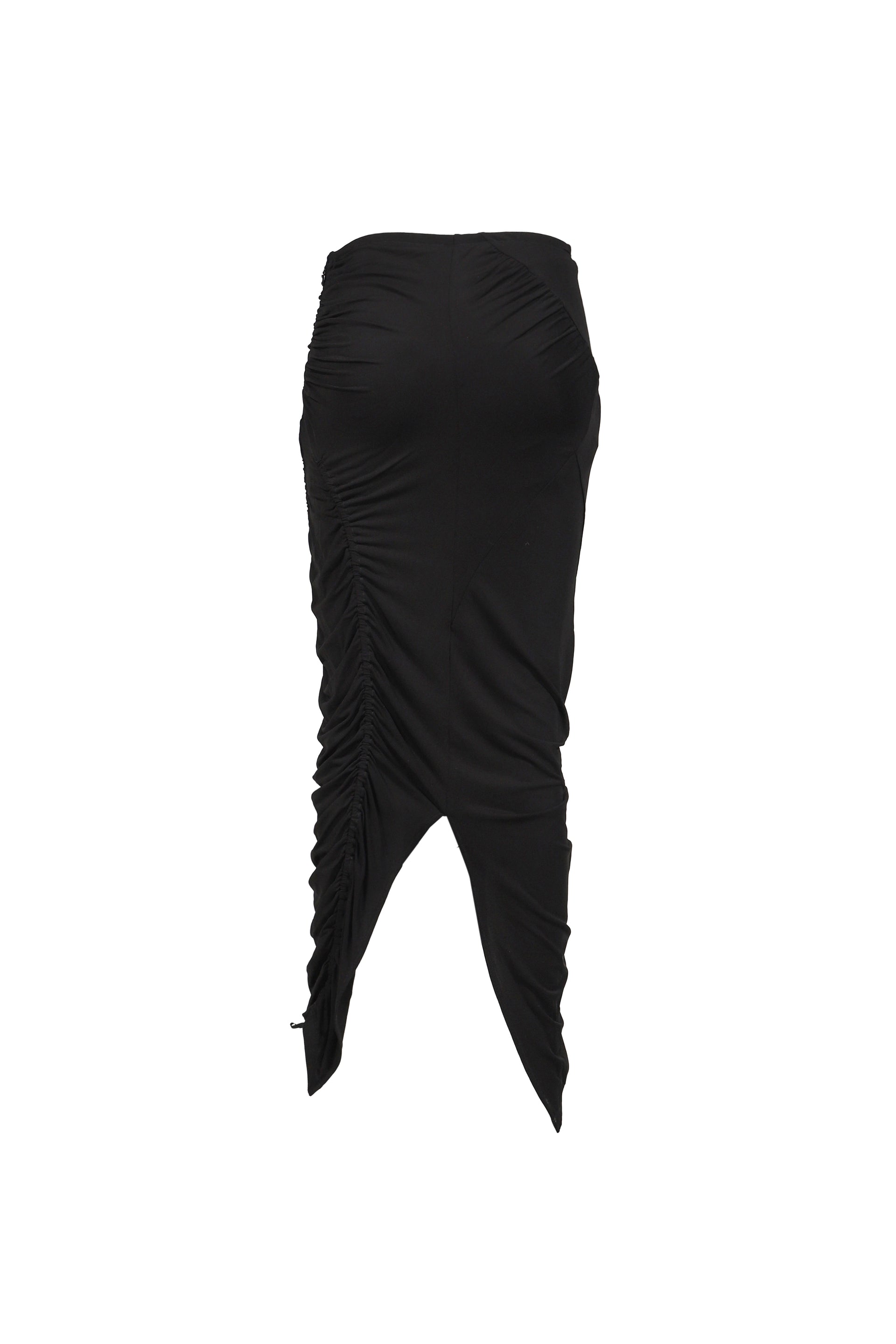 STRETCH LAYERED SKIRT / BLK