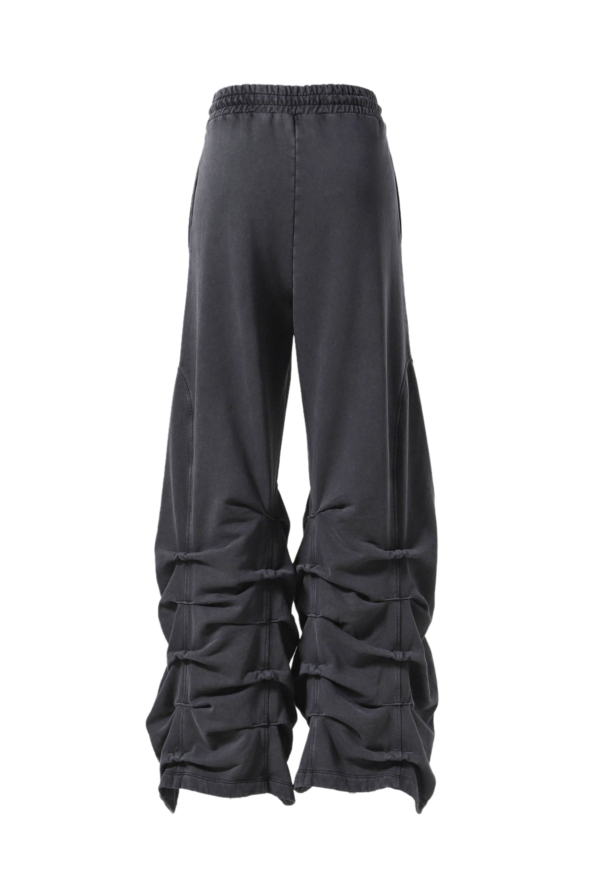 SMOCKED TRACK PANT BLACK / BLACK