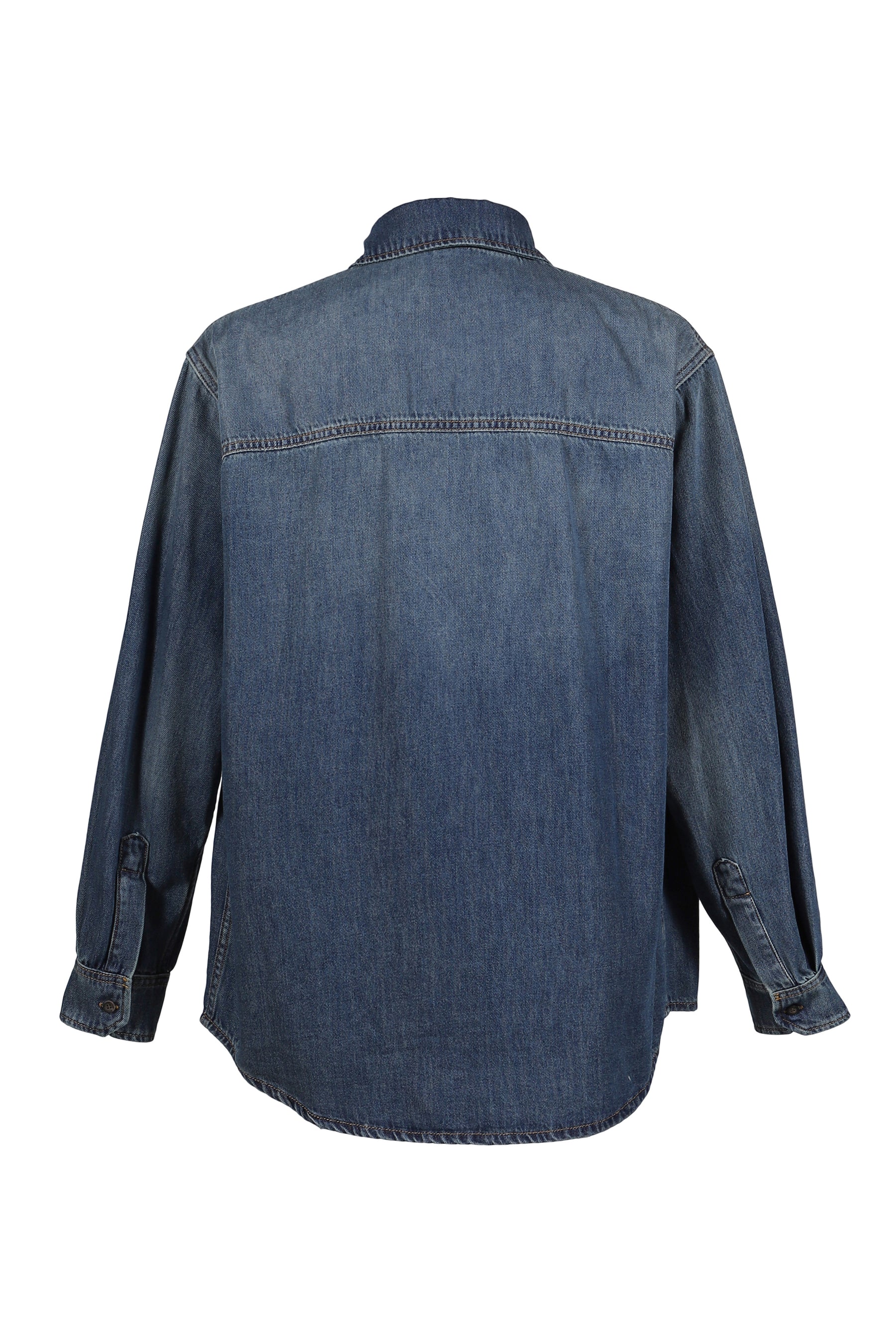 DARKPARK ETHAN - TENCEL LONG SLEEVED SHIRT / SLATE VINTAGE