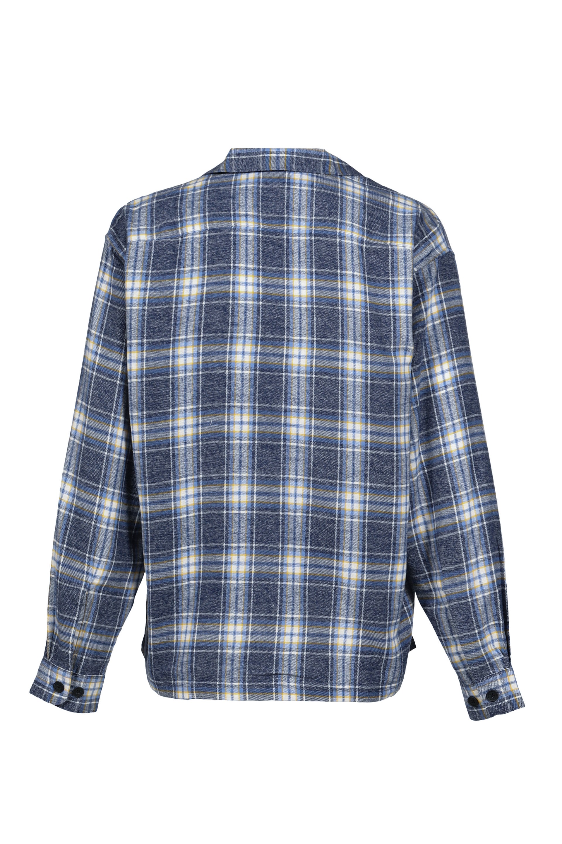 OMBRE CHECK SHIRT / SAX BLU