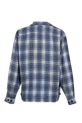 OMBRE CHECK SHIRT / SAX BLU