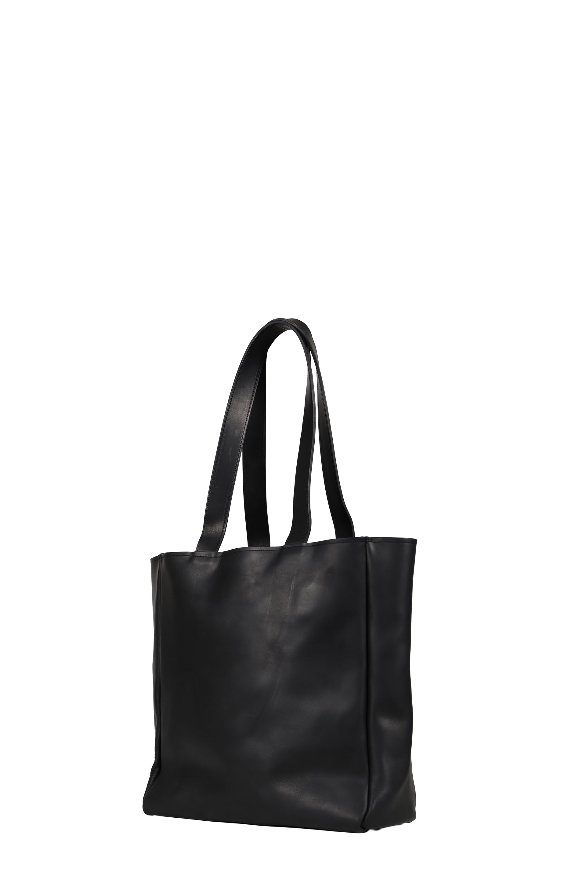 TOTE BAG / GUIDI VITELLO FIORE / BLK